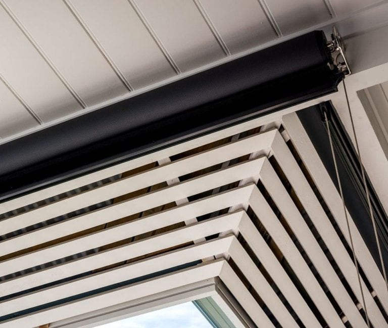 Wire Guide outdoor blind install