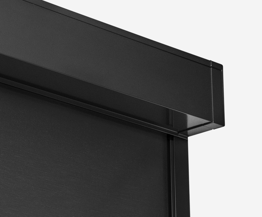 Zipscreen slimline 125mm aluminium headbox
