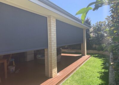 DIY outdoor blind installation