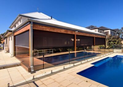 outdoor blind installation