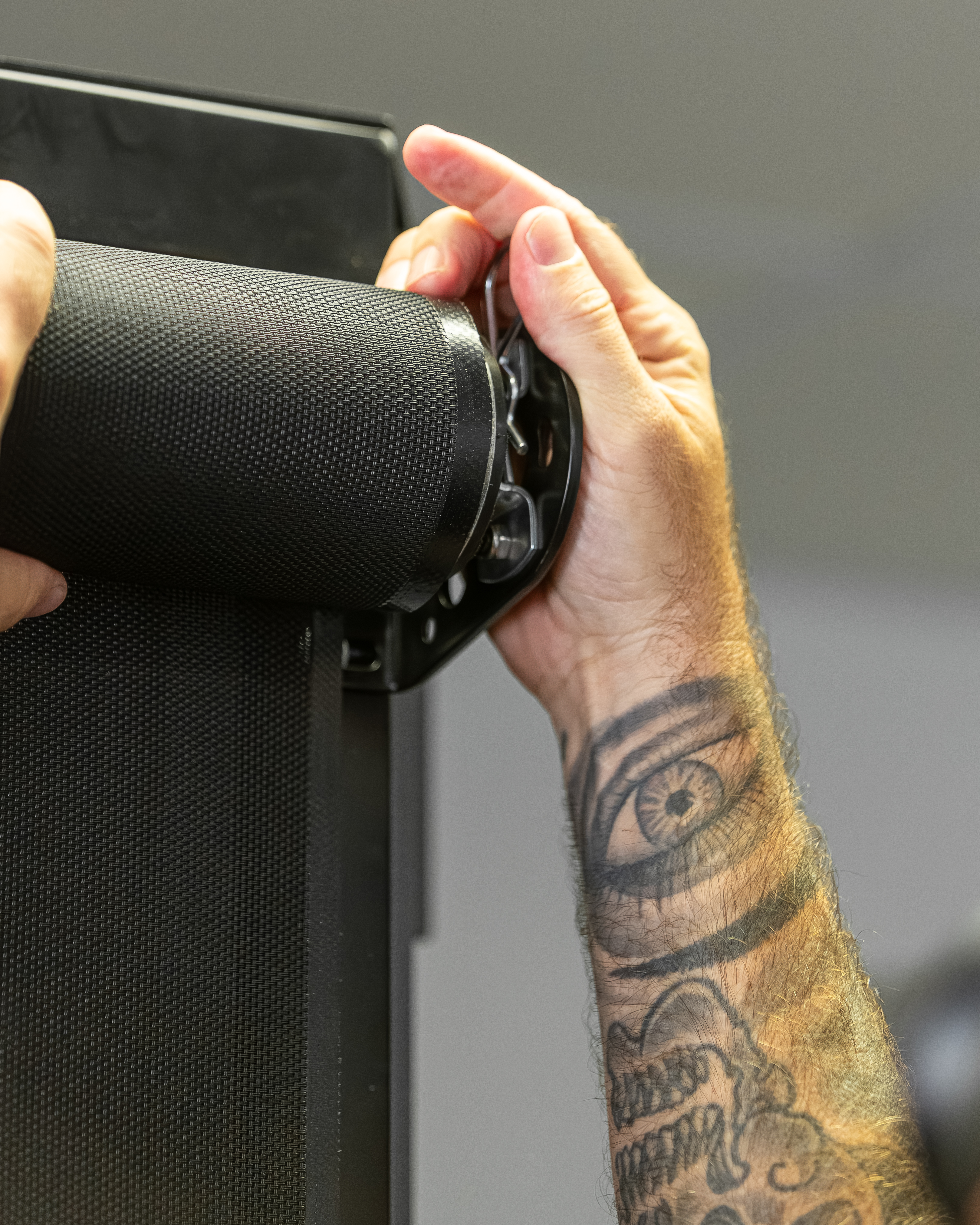 Fitting a Channel outdoor blind