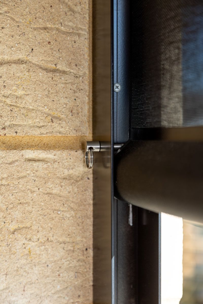Channel blind locking pin with key ring